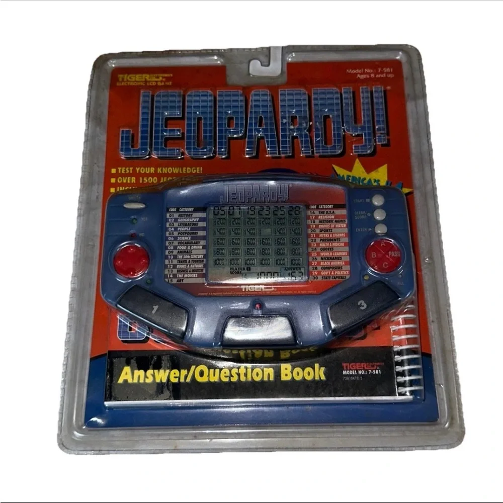 Vintage 1997 Tiger Electronics Jeopardy Handheld Electronic Game New Sealed